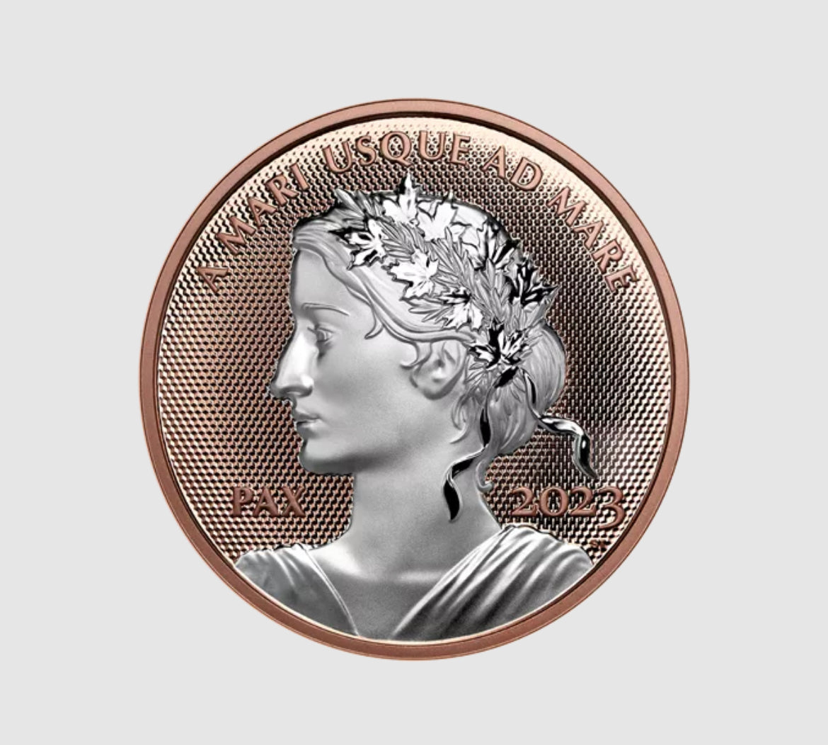 1 oz. Rose Gold Plated Pure Silver Coin – Peace Dollar