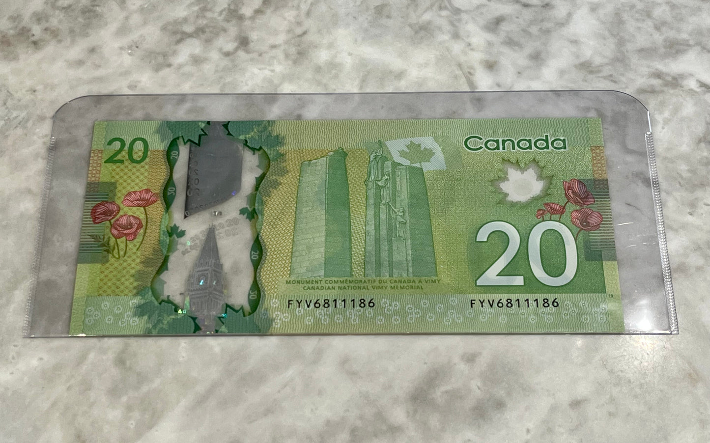 ROTATOR 2020 CANADA $20 BANK NOTE FYV6811186