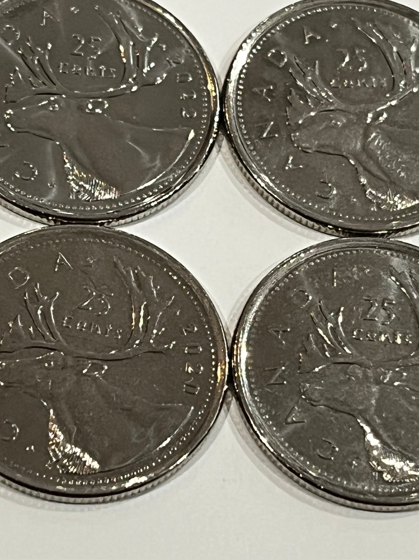 2019-2022 Canadian Quarters 25cents All 4