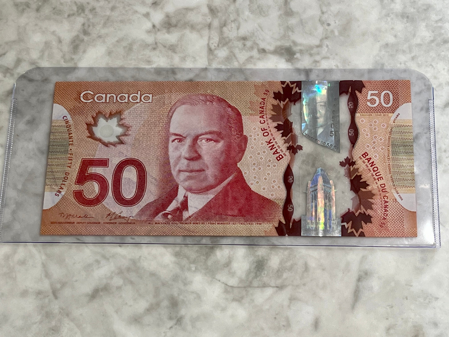 ROTATOR 2012 CANADA $50 NOTE FMZ9383836