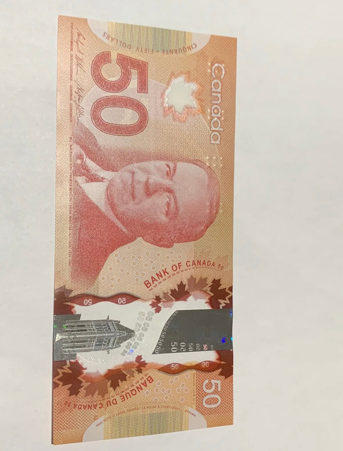 50 dollar bill 3 Digit Bar Code Canadian Serial 💎
