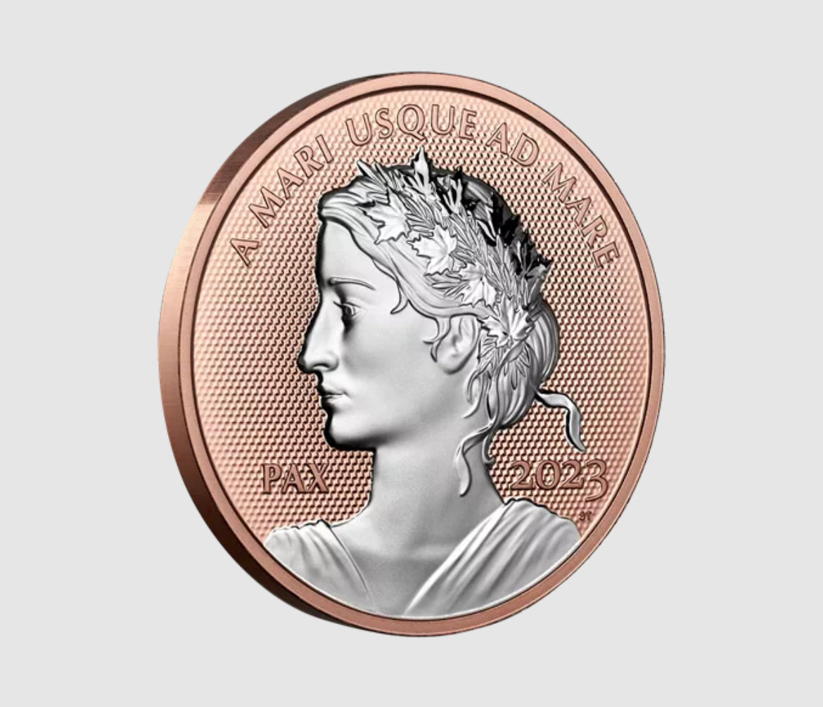 1 oz. Rose Gold Plated Pure Silver Coin – Peace Dollar